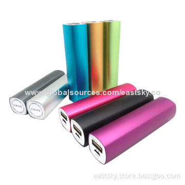 2000mAh Aluminum Power External Charger with Intelligent MCU Controller, Stylish and PortableNew